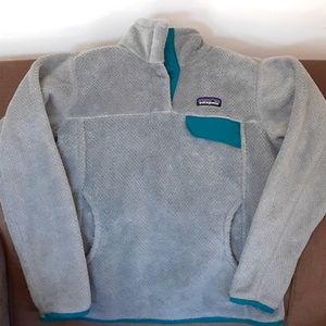 Patagonia Gray Synchilla Re-Tool Snap T Pullover Fleece